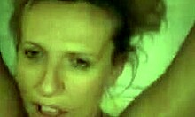 Happy Tramp Slurps Warm Sperm Like Hot Pudding