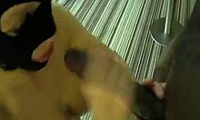 blonde babe feels intense pleasure sucking black cock