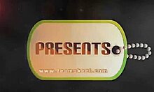 Blonde bimbo poses happily in her bathroom for solo girlfriend videos