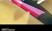 Brown-haired woman relaxing on beach in bikini