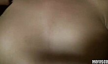 Horny chick masturbates in tanning booth before POV blowjob and fucking.