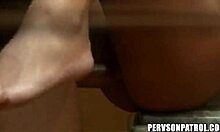 Bimbo with Long Blonde Hair Rammed Hard from Behind