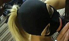 blonde babe feels intense pleasure sucking black cock