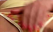 Naughty Babe In Colorful Panties Starts Kinky Masturbation With Vibrator Close-Up