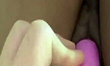 Marvelous Tart Brutally Masturbates with Vibrator for Boyfriend