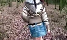 Outdoor brunette prostitute sucks cock and gets fucked!