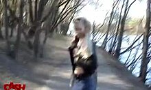 blondie with perfectly shaped ass gets drilled deep