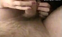 Naughty ex-girlfriend gets a messy facial after sucking him off with a sly grin.