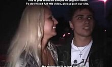 Jock With Hip Tattoo Making Out With Sexy Bimbo