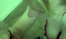Blonde Gal Giving Handjob in Homemade Porno Feels So Damn Good