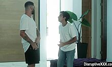 Young twink loses virginity to older lover in bareback assfucking