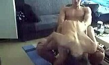 Tramp trying her best to stay still during wild hardcore!