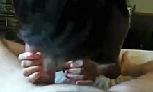 i'm this short-haired ebony bimbo sucking my new partner off