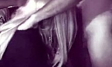 Blonde Amateur Sucks Cock While Lad Presses Head