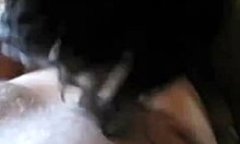 i'm this short-haired ebony bimbo sucking my new partner off