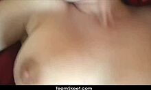 this hot blonde babe with shaved pussy and tattoo rides a big cock in pov, sucking and fucking like crazy