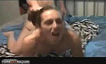 Tattooed woman receives rough treatment from behind in intimate encounter