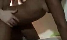 Darkish amateur girlfriend starts great riding position