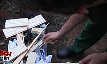 Beautiful doll with a tongue happily felates in 69 position