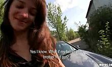 Teeny exgf hooks up with kinky photographer for cash sex. Does she suck his shaved pussy outdoors?