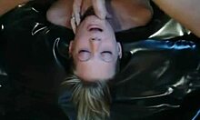 this flexible blonde deepthroats a rough cock homemade