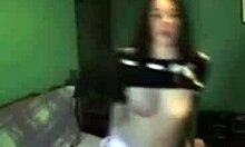 babe in purple skirts performs cowgirl position nicely