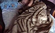 Lucky Lad Shoving Dildo in Hot Girls Snatch