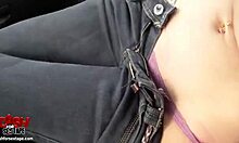 Dark-haired hoe gets nailed hard in doggystyle, blowjob, and cum on big fake tits