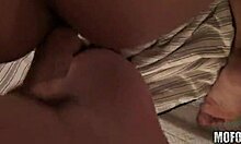 Wow, Check This Astonishing Chick Sucking on Her Brown Sofa!