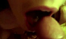 Married tramp savors dick like truffle ice cream during oral play