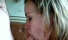 Cute blonde teen 18+ GF deep throats and gets plowed