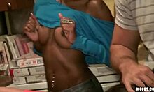 Steamy couple films action with phone