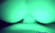 brunette gets slammed at night