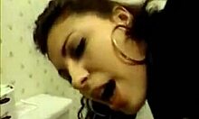 Watch this slut ride cock in the toilet!