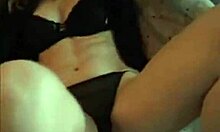 living room clip of naked girlfriend spreading wide for pov creampie