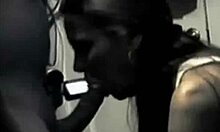 I hot brunette MILF swallow my husbands dick whole