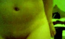Shirtless Gal Reveals Natural Tits For Webcam Nailing