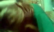 blonde milf submissive for her man on camera