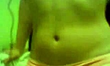 Shirtless Gal Reveals Natural Tits For Webcam Nailing