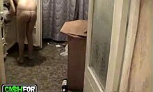 smiley girl dries her hair and eats a snack