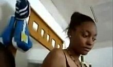 Look at this wild ebony couple fucking hard!