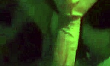 Lively teen on her knees sucking cock