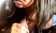 adorable ex girlfriend giving head to new partner