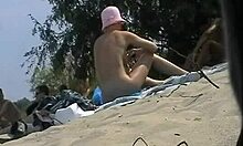 babe filmed on nude beach