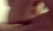 Amateur brunette explores solo webcam with tattoo