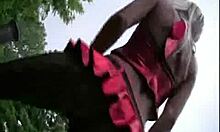 You won't believe how hot this blonde chick looks outdoors