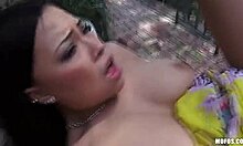 stunning oriental ex finds her new boyfriend for some outdoor fun