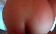 In this homemade video, a tantalizing dolly with a tattoo and shaved pussy gets screwed sideways by a horny athletic dude.