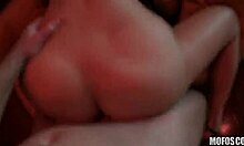 Blonde With Pearl Necklace Unaware Of Stalker