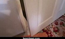 a sexy blonde slut gets her pussy drilled hard in the laundry room